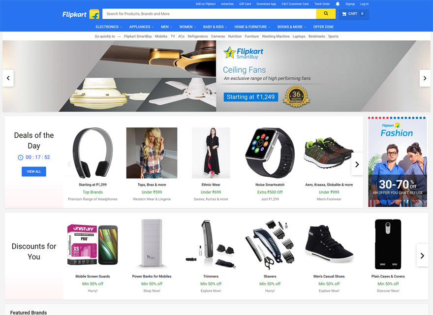 Flipkart Website Screenshot