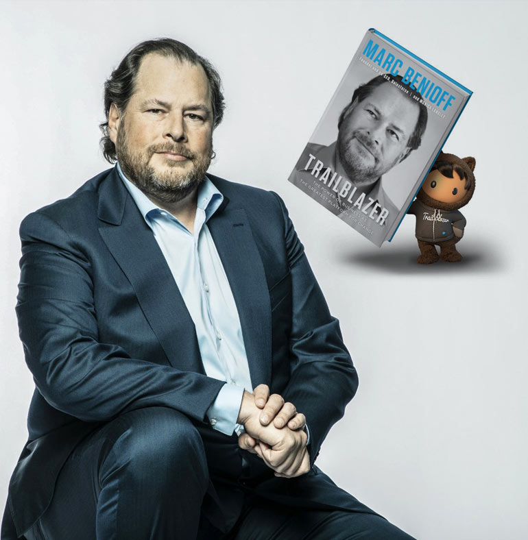 Marc Benioff CEO - Trailblazer book with raving reviews